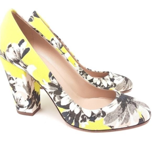 J. Crew Shoes - J. Crew D'Orsay Lemon Floral Pumps 7 Limited Edition
